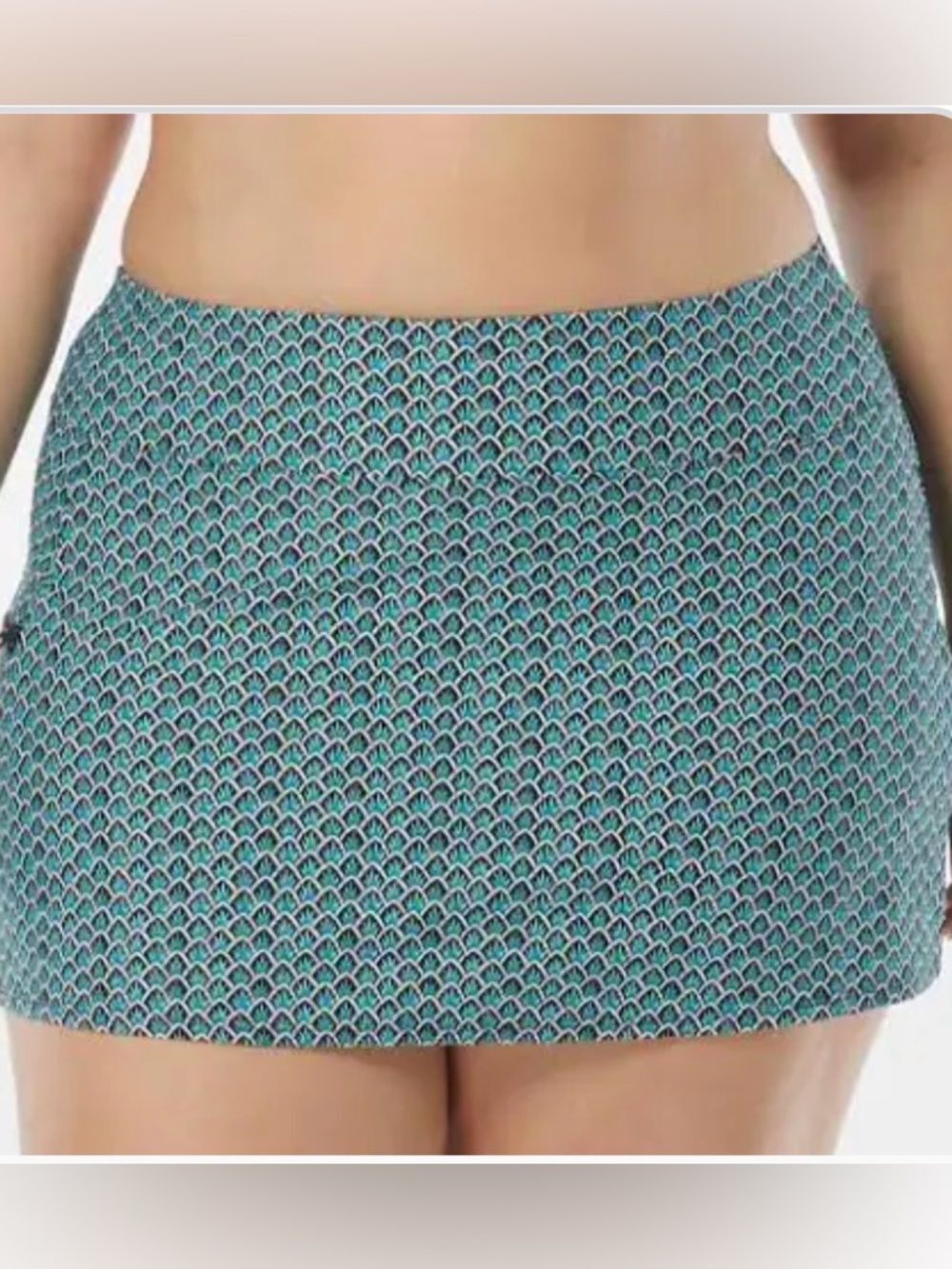 Beach House Geo-Pattern Swim Skort